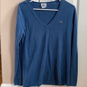 Lacoste blue lightweight sweater